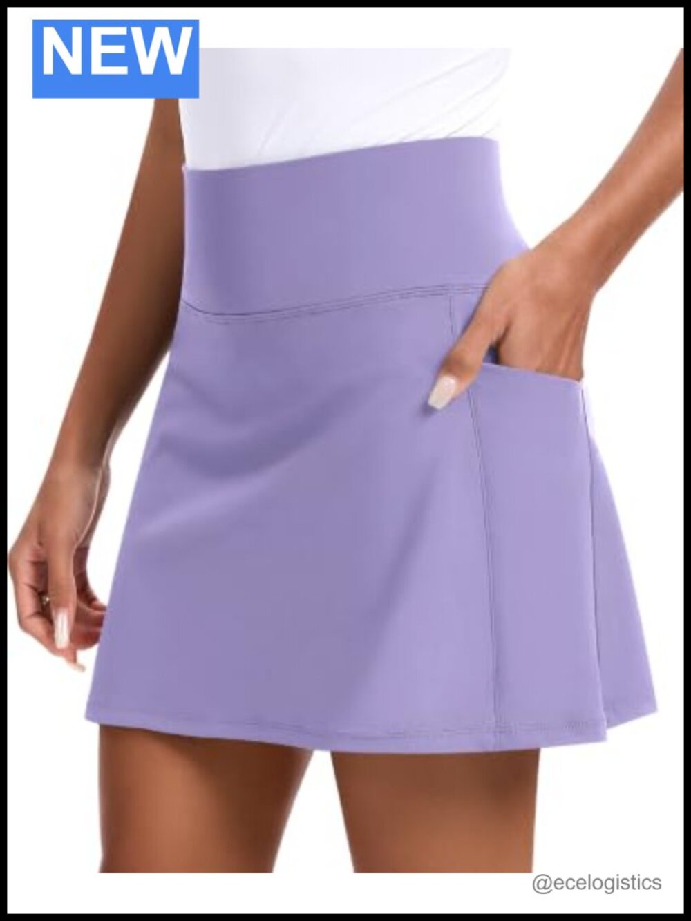Women's Golf Skort with Pockets Tennis Skirt High Waist A-Line Athletic